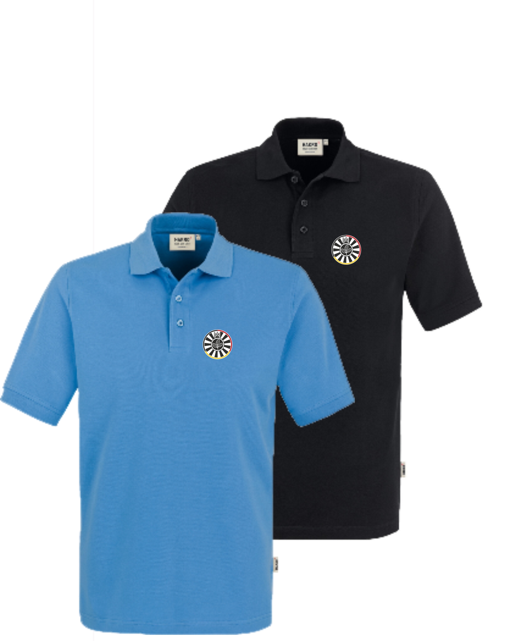 Poloshirt mit farbiger Rotunde