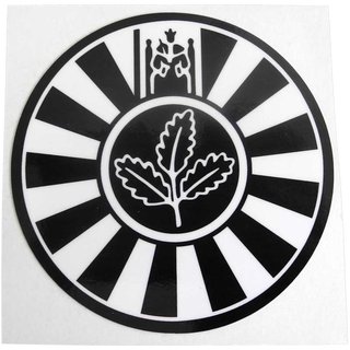 Autoaufkleber zur Verklebung von außen (schwarz-weiß)